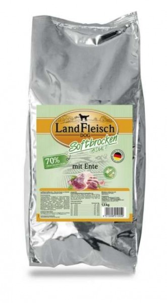 1,5 kg - Landfleisch Softbrocken mit Ente