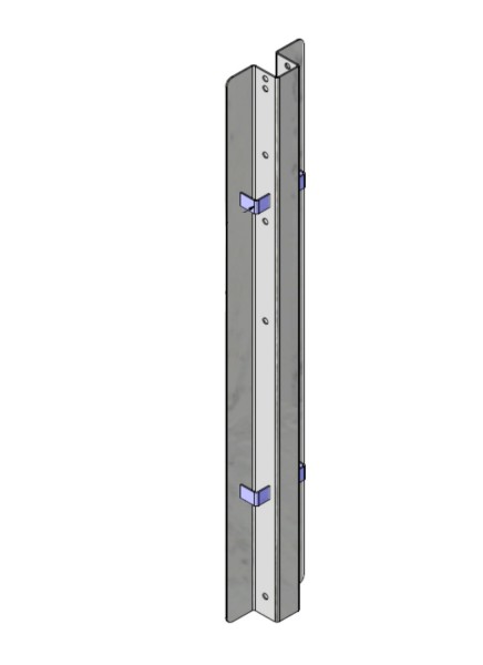 Mittelpfosten 82 cm Edelstahl