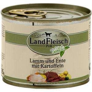 12 x 195 g - Landfleisch Pur Lamm & Ente & Kartoffeln