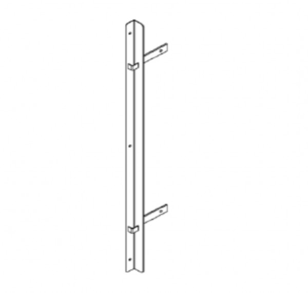 Wandbeschlag mit Laschen 82 cm Edelstahl