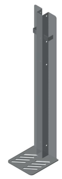 Haupt Pfosten mit Platte - 750mm - V2A