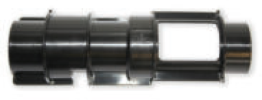 Adapter, PP, schwarz (System Ø 45 mm)