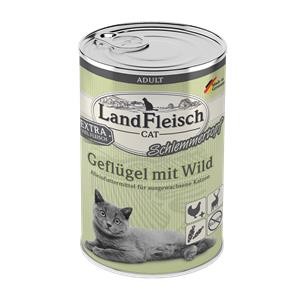 6 x 400 g - Landfleisch Cat Adult Schlemmertopf Geflügel & Wild