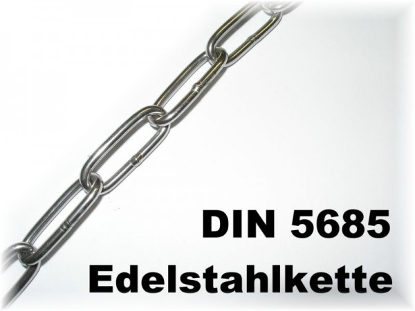 Kette C-Glieder Edelstahl 5mm