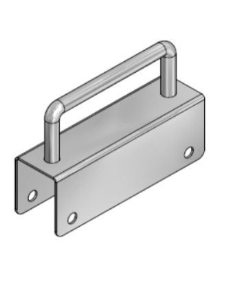 Handgriff Edelstahl für 35mm